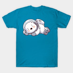 cute astronaut polar bear T-Shirt